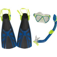 Aqualung kit gafastubo y aletas snorkel niño SET REGAL JR BR vista frontal