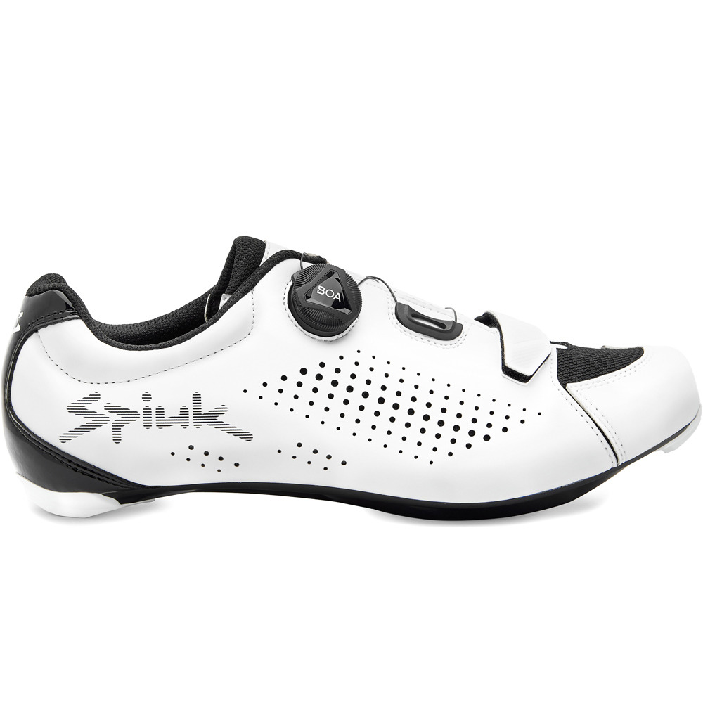 Spiuk zapatillas ciclismo carretera CARAY ROAD UNISEX BLANCO lateral exterior