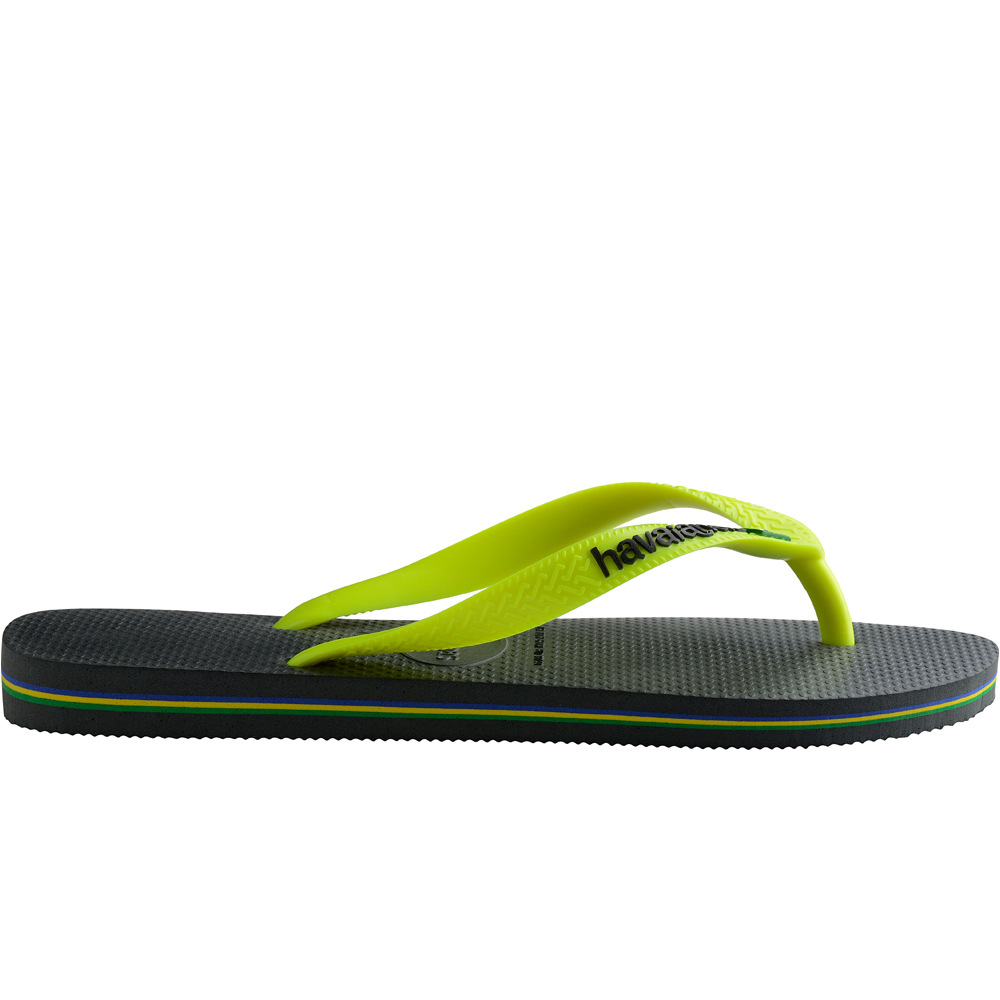 Havaianas chanclas niño HAV. BRASIL LOGO NEW GRAPHITE lateral interior