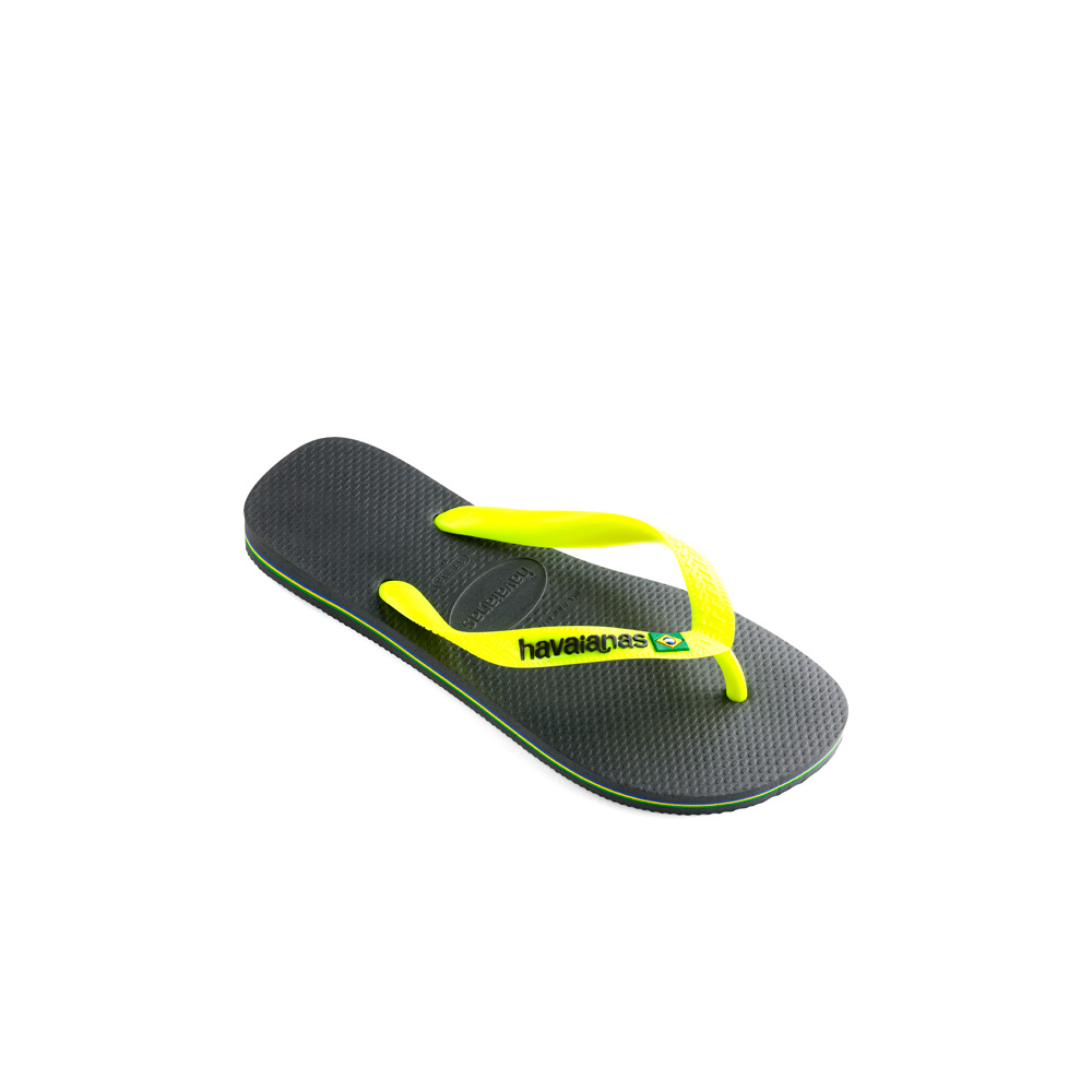 Havaianas chanclas niño HAV. BRASIL LOGO NEW GRAPHITE puntera