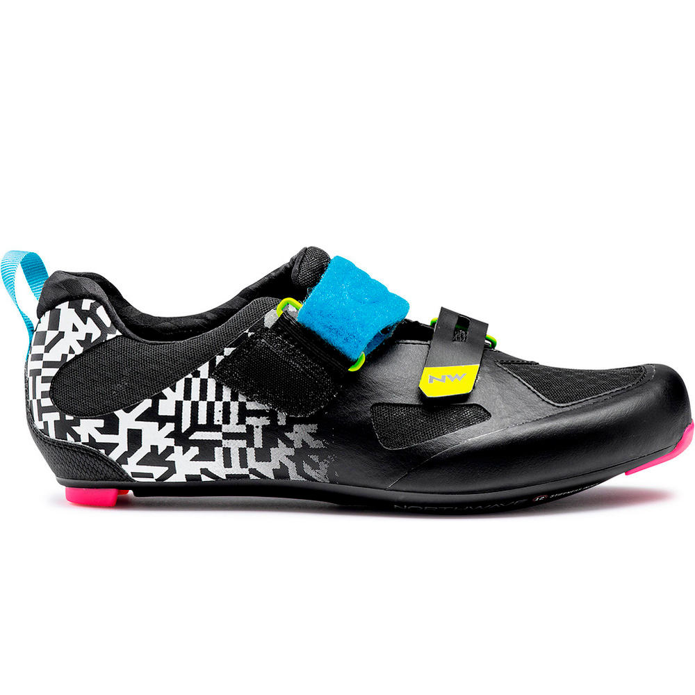 North Wave zapatillas ciclismo carretera TRIBUTE 2 CARBON Multicolor Triatln lateral exterior