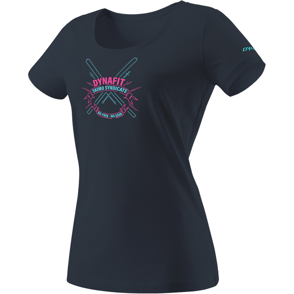 Dynafit camiseta entrenamiento manga corta mujer GRAPHIC CO W S/S TEE vista frontal