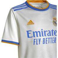 adidas camiseta de fútbol oficiales niño R.MADRID 22 H JSY Y vista detalle