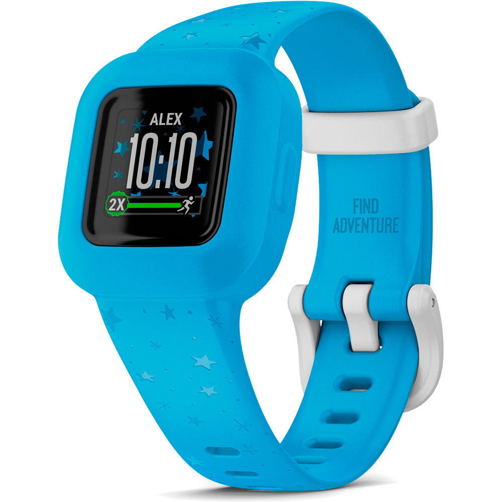 Garmin pulsera de actividad Vivofit jr3, Stars Azul vista frontal