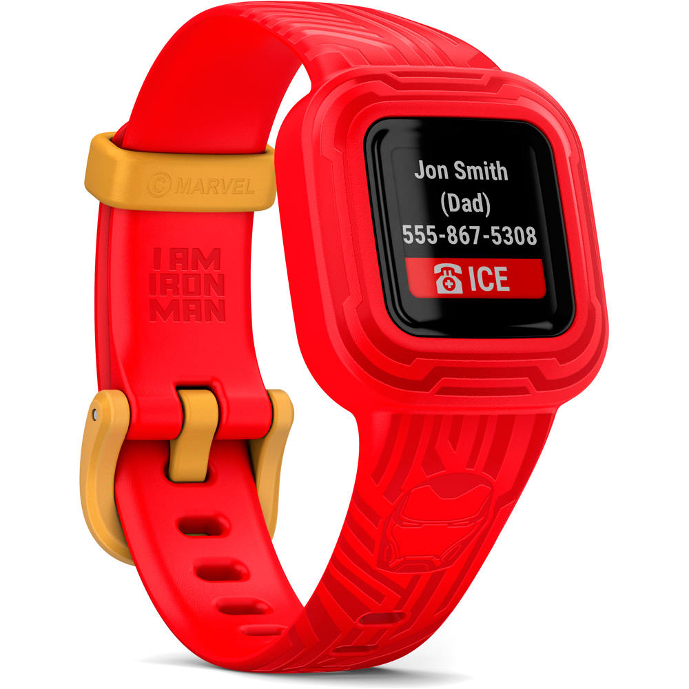 Garmin pulsera de actividad Vivofit jr3, Iron Man 01