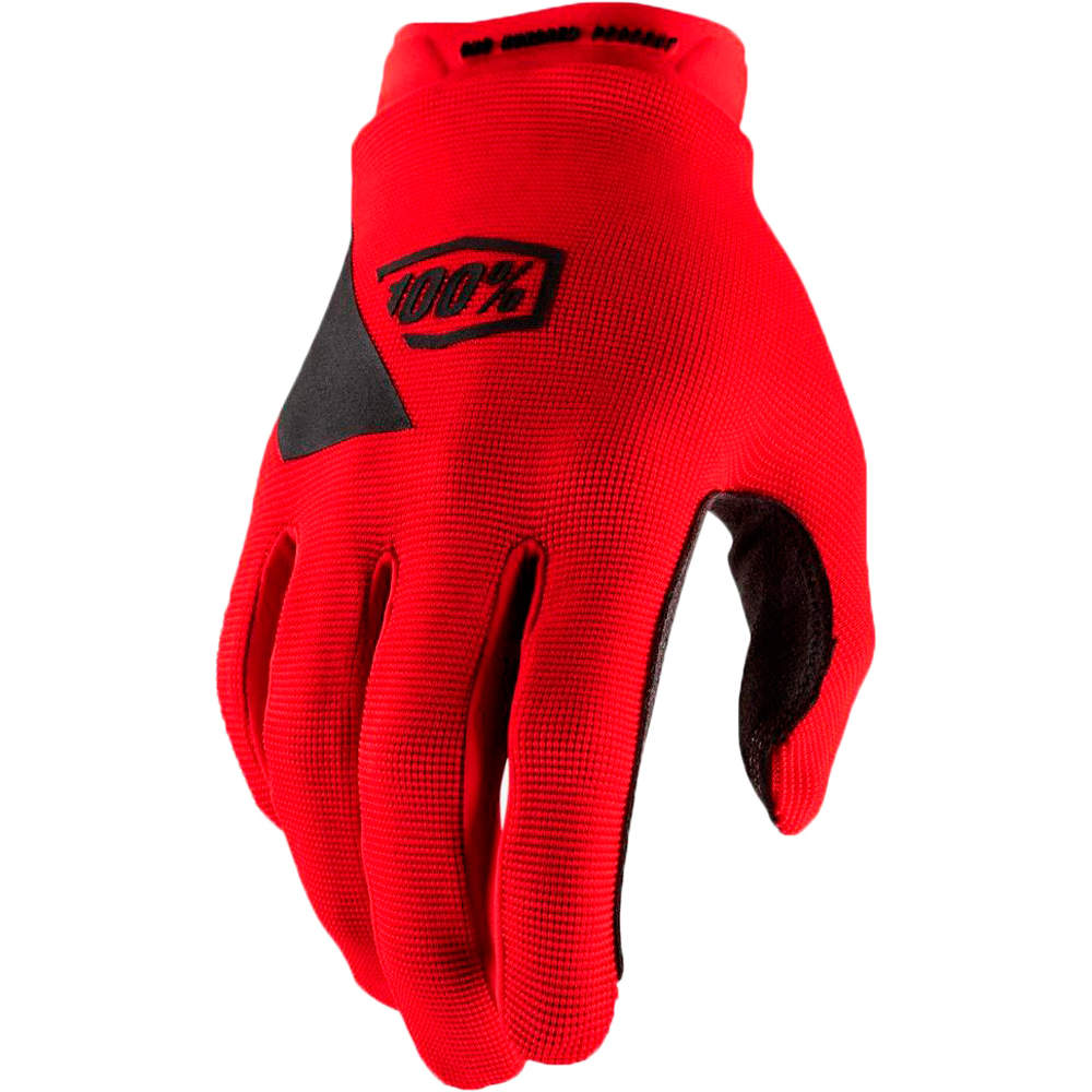 100% guantes largos ciclismo RIDECAMP GLOVE vista frontal