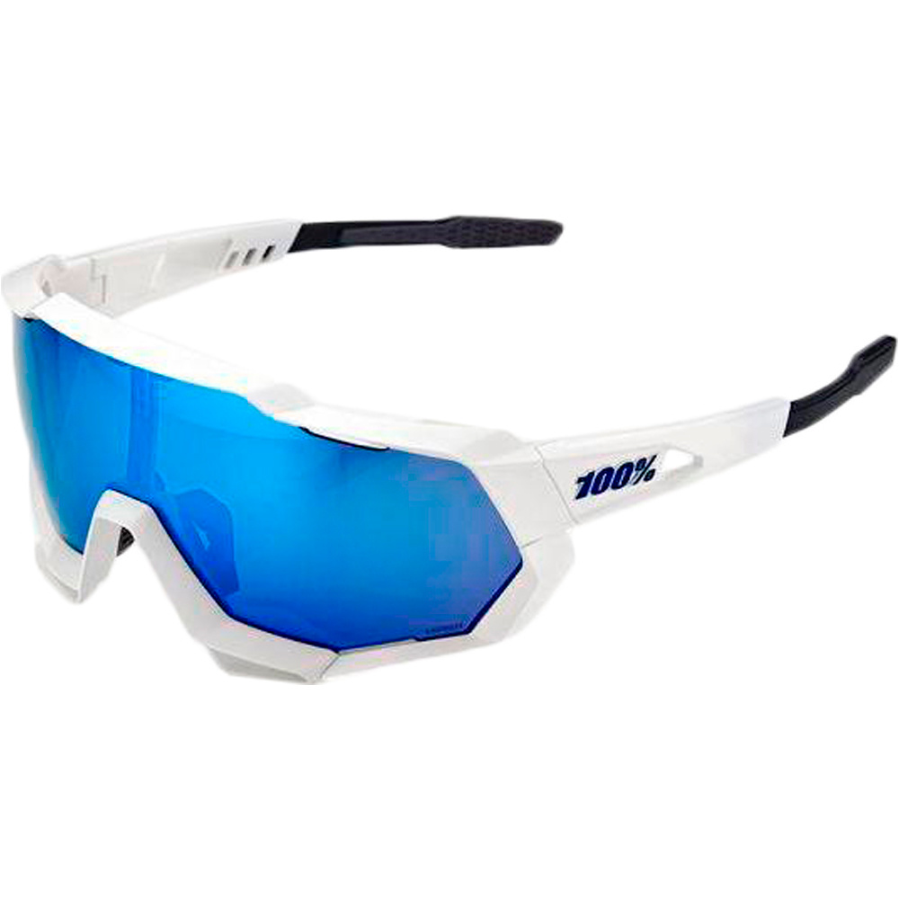 100% gafas ciclismo SPEEDTRAP - HIPER BLUE ML MIRROR LENS vista frontal