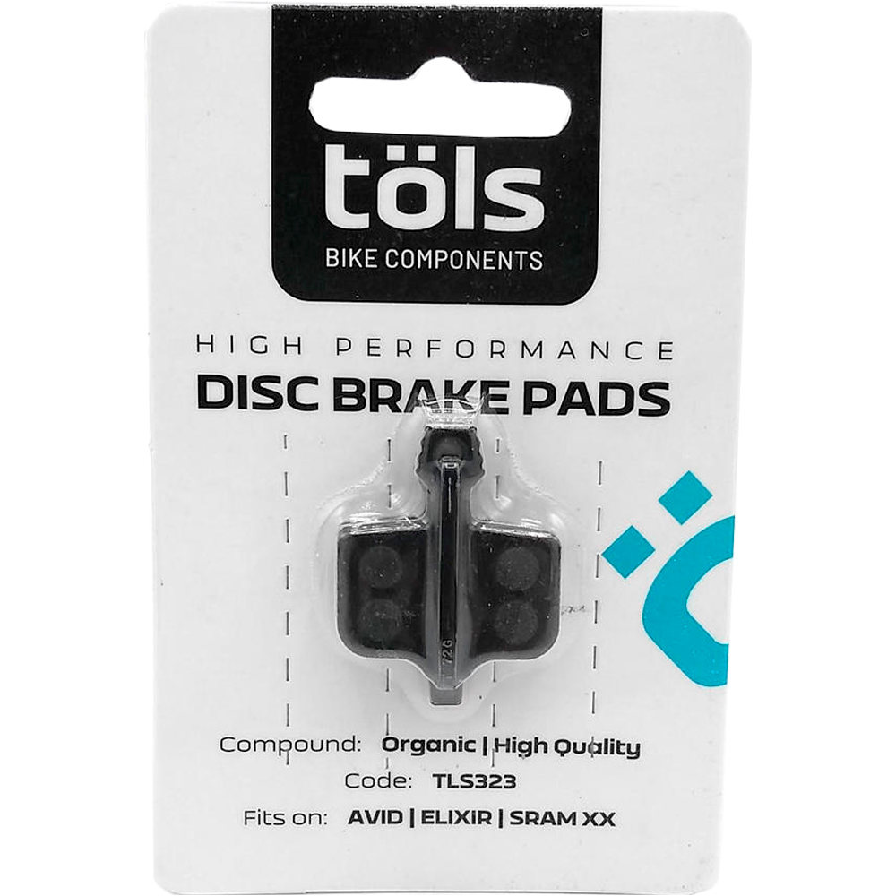 Tols pastillas discos y accesorios freno TOLS ORG BRAKE PAD AVID ELIXIR-SRAM XX vista frontal