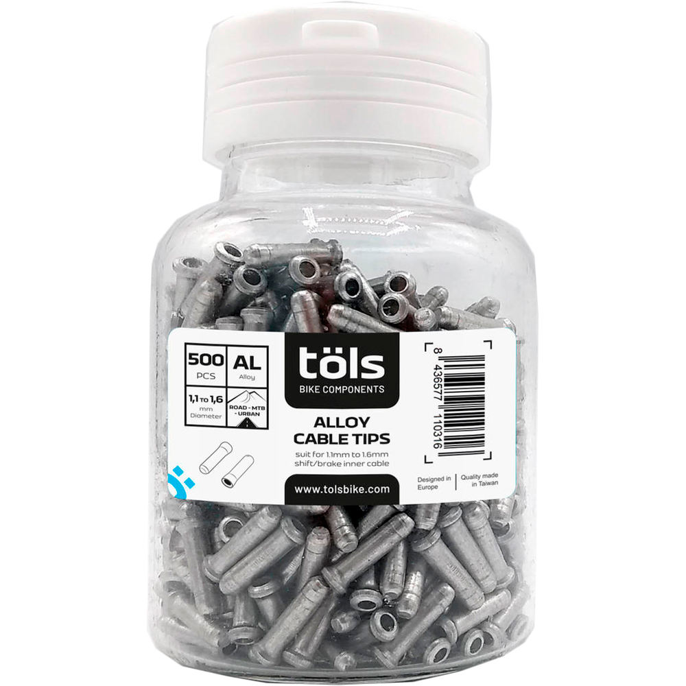 Tols cableado y tope funda ciclismo TOLS CABLE END CAPS (500PCS) vista frontal