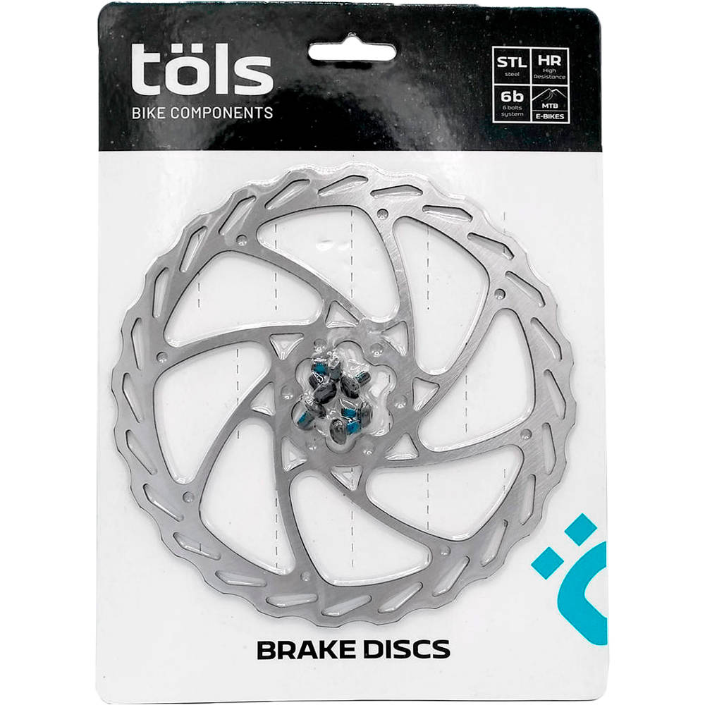 Tols frenos disco bicicleta TOLS MTB DISC WAVE 180MM vista frontal