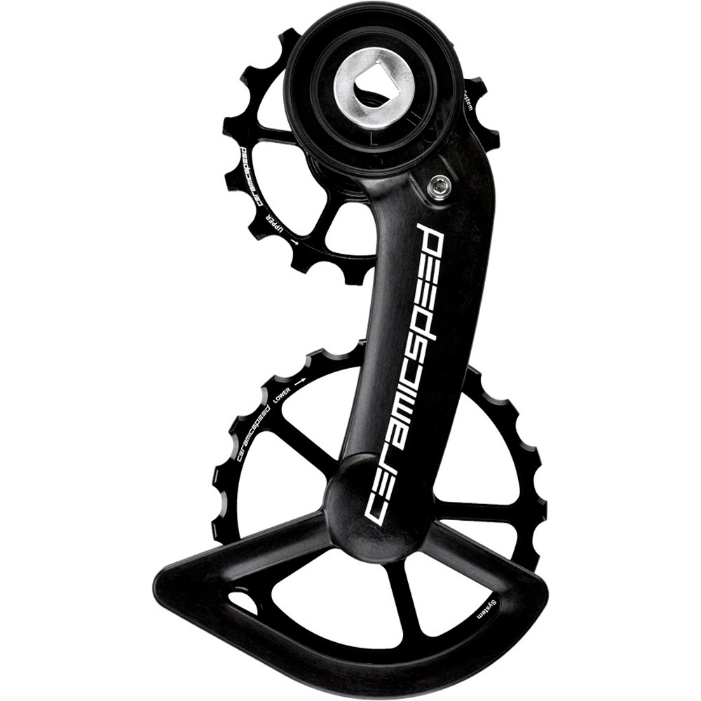 Ceramic Speed cambio trasero OSPW SRAM RED/FORCE AXS BLACK vista frontal