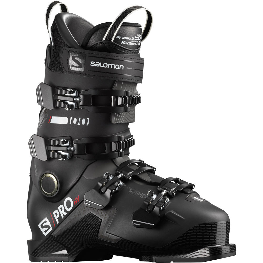 Salomon botas de esquí hombre S/PRO HV 100 BLACK/Belluga/Re lateral exterior