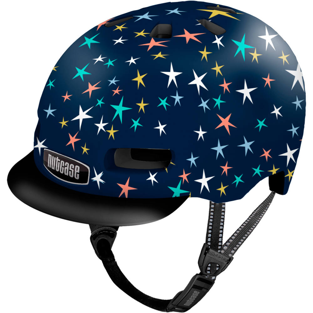 Nutcase casco bicicleta niño Casco Little Nutty Stars are Born Gloss Mips vista frontal