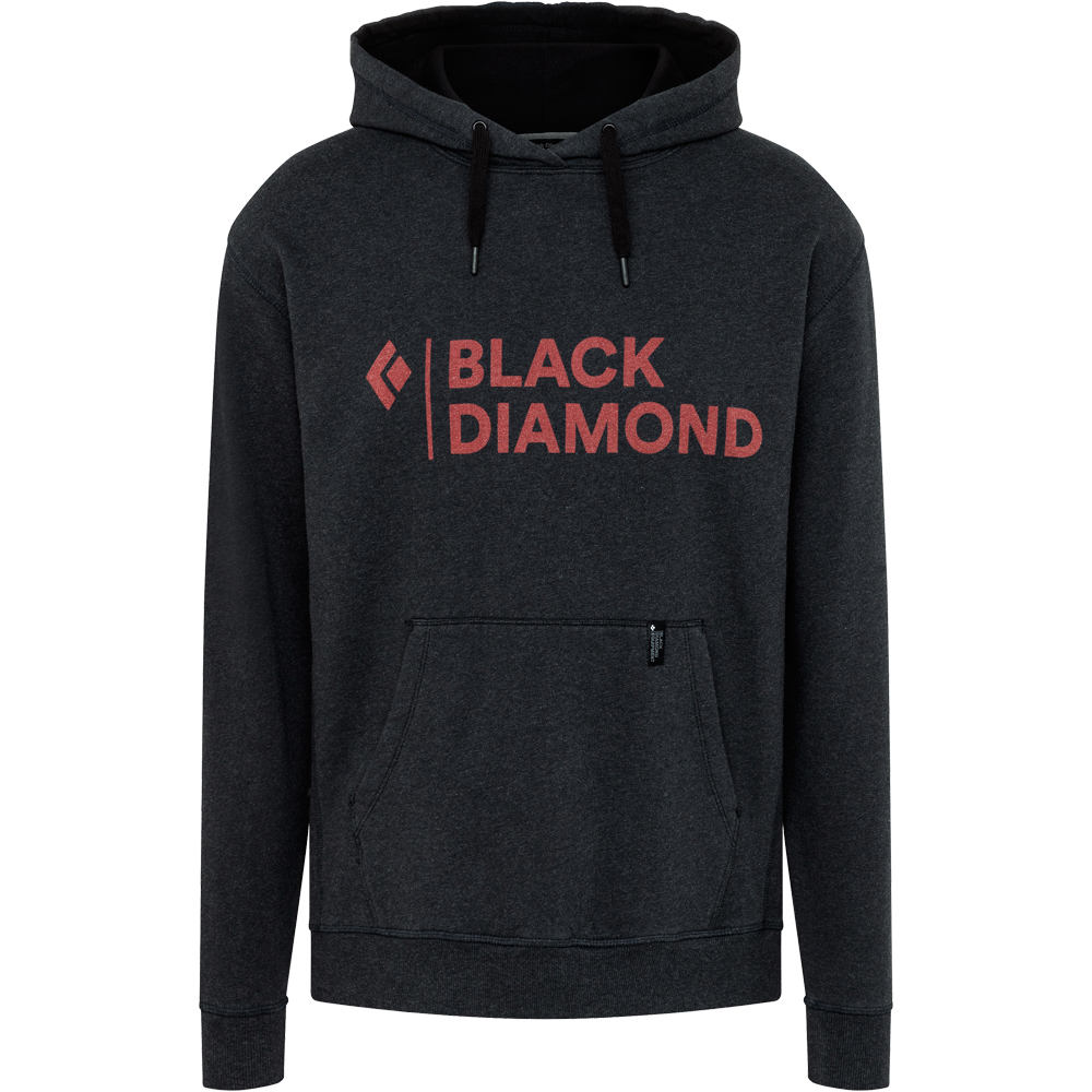 Black Diamond Sudaderas Montaña Hombre M STACKED LOGO HOODY NE vista frontal