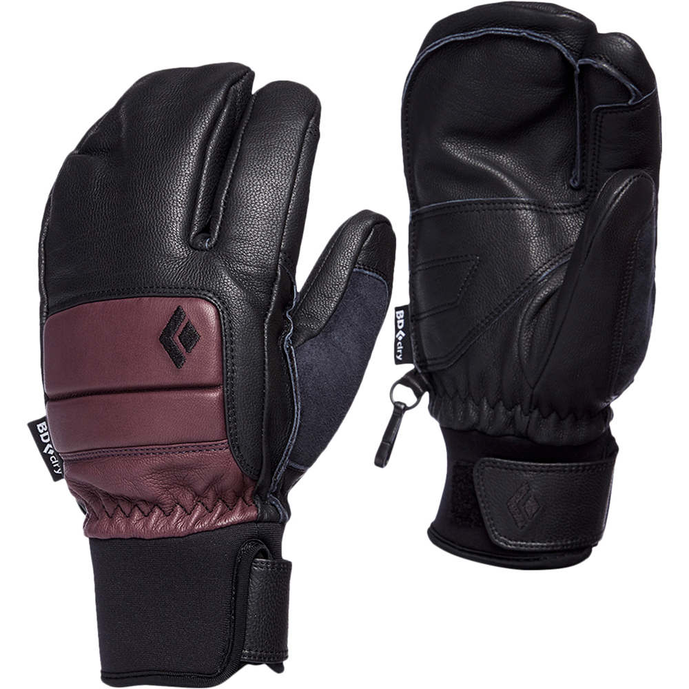 Black Diamond manoplas montaña WOMENS SPARK FINGER GLOVES GN vista frontal