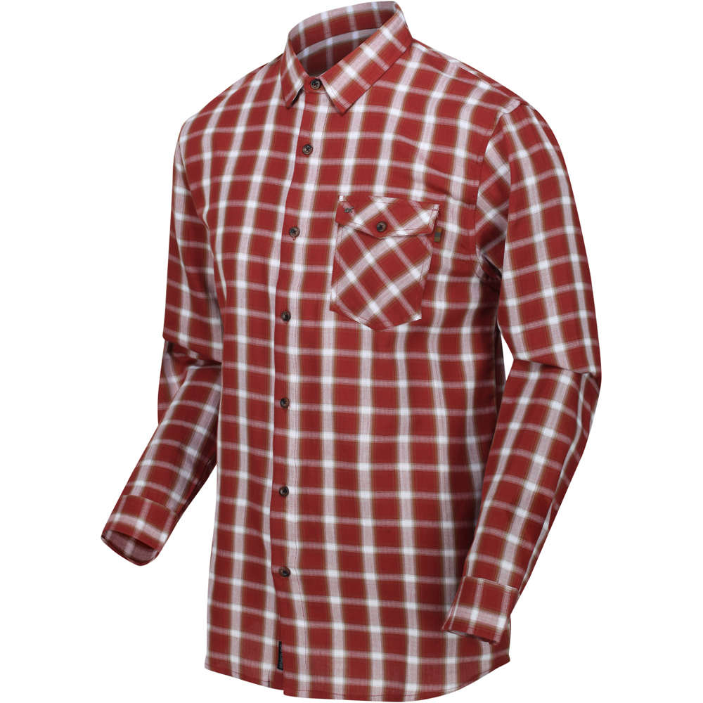 Regatta camisa montaña manga larga hombre Lonan GN vista detalle