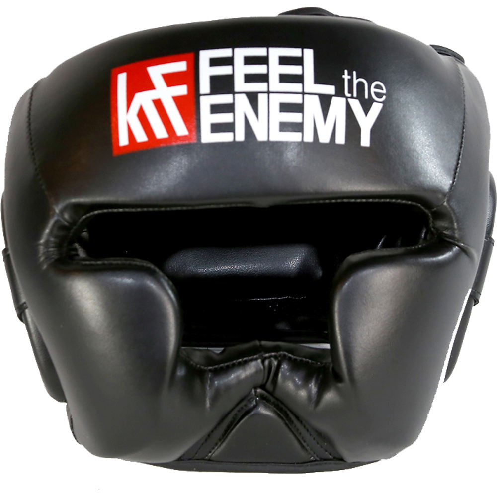 Krf casco artes marciales CASCO PROTEC. NEGRO SR vista frontal