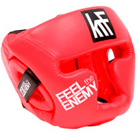 Krf casco artes marciales CASCO PROTEC. ROJO JR vista frontal