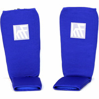 Krf espinilleras artes marciales ESPINILLERA C/ EMPEINE NYLON AZUL vista frontal