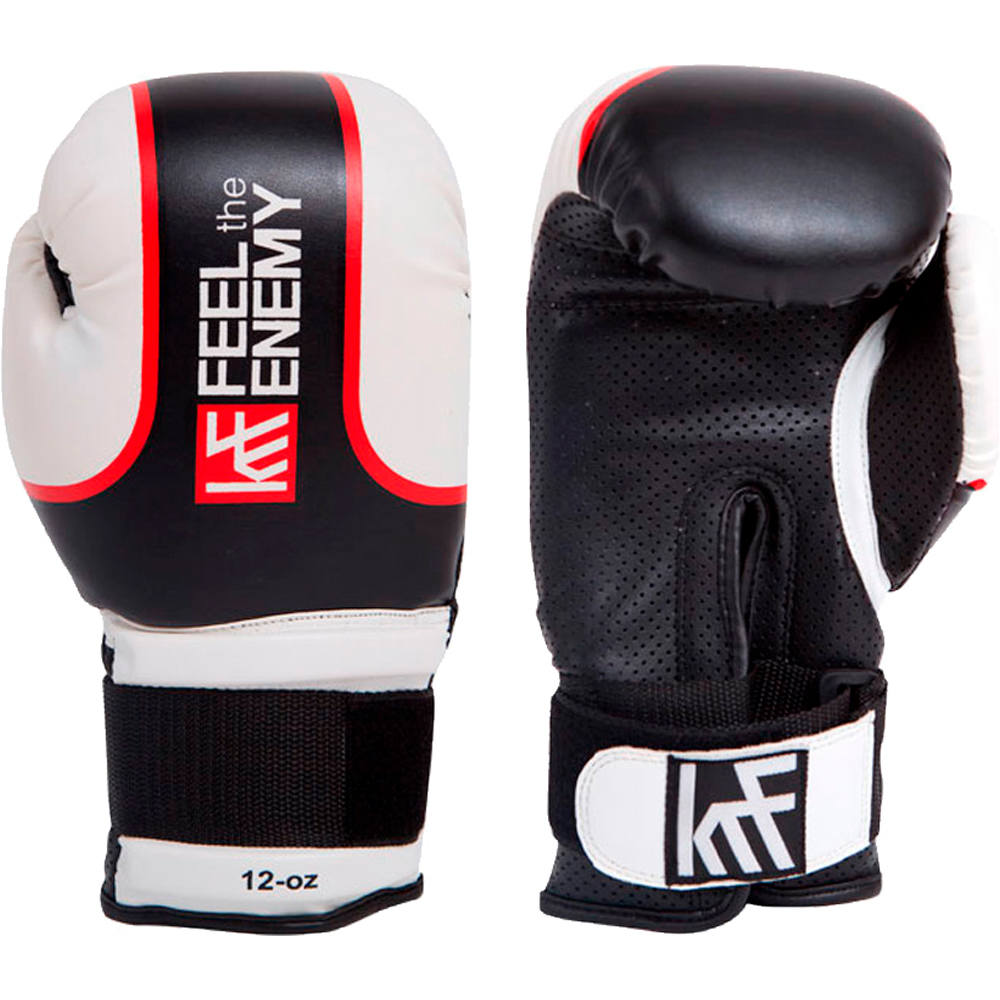 Krf guantes boxeo GUANTES PALMA PERFOR. BLNE vista frontal