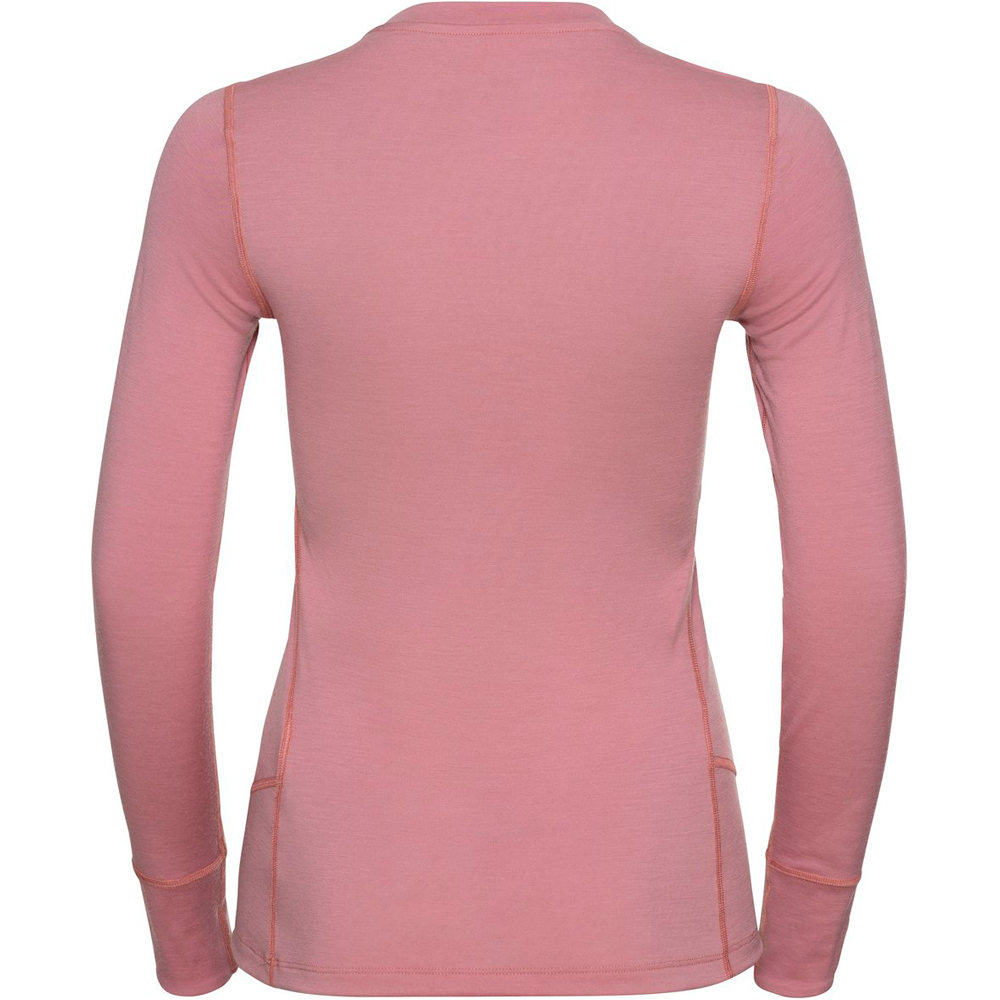 Odlo camiseta térmica manga larga mujer BL TOP Crew neck l/s NATURAL 100% MERINO 03