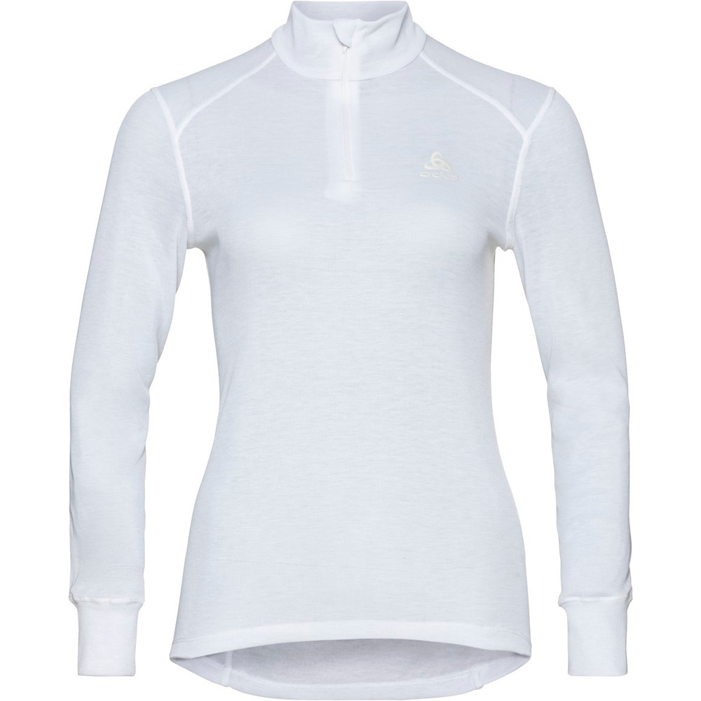 Odlo camiseta térmica manga larga mujer BL TOP Turtle neck l/s half zip ACTIVE W vista frontal