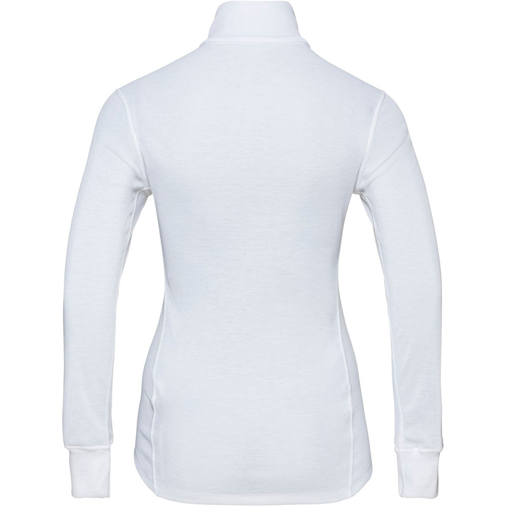 Odlo camiseta térmica manga larga mujer BL TOP Turtle neck l/s half zip ACTIVE W vista trasera