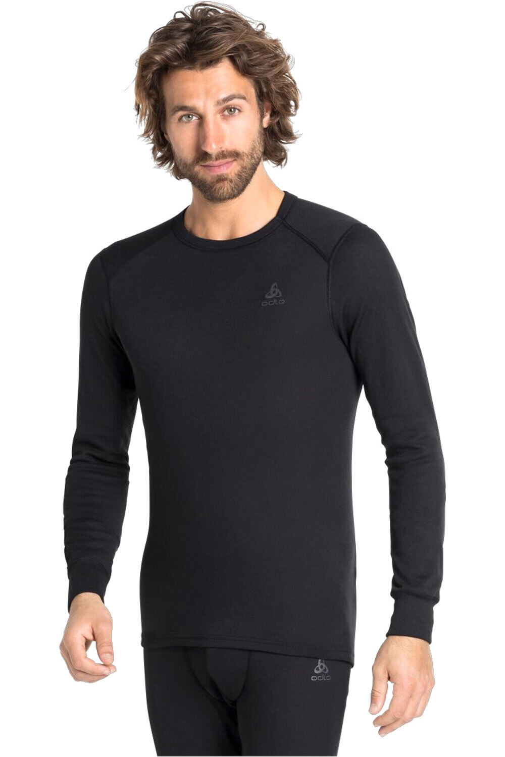 Odlo camiseta térmica manga larga hombre _3_BL TOP crew neck l/s ACTIVE WARM ECO vista frontal