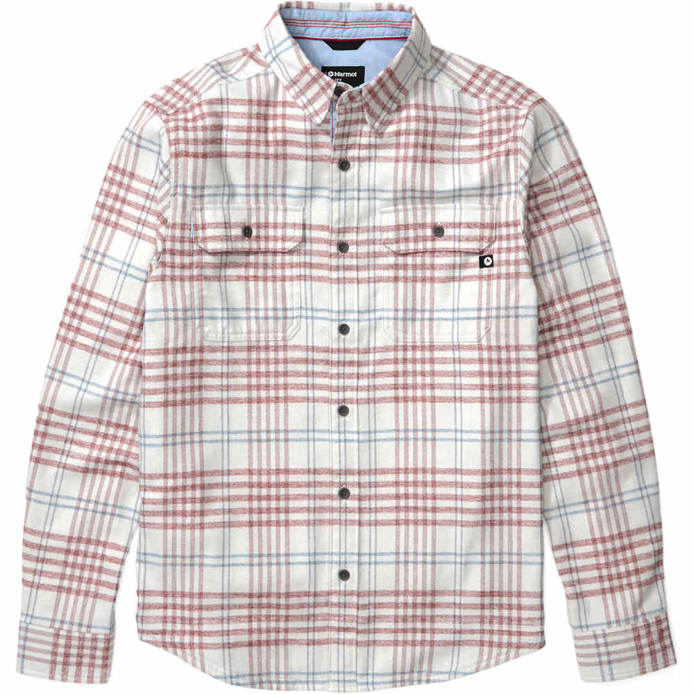 Marmot camisa montaña manga larga hombre Jasper Midweight Flannel LS vista frontal