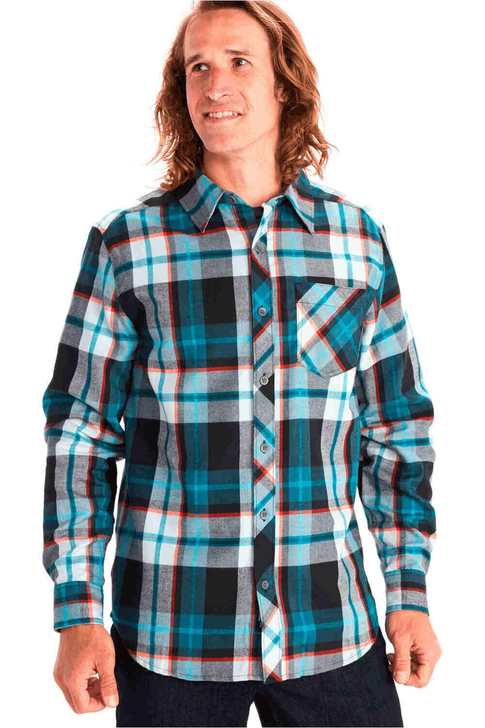 Marmot camisa montaña manga larga hombre Anderson Lightweight Flannel vista frontal