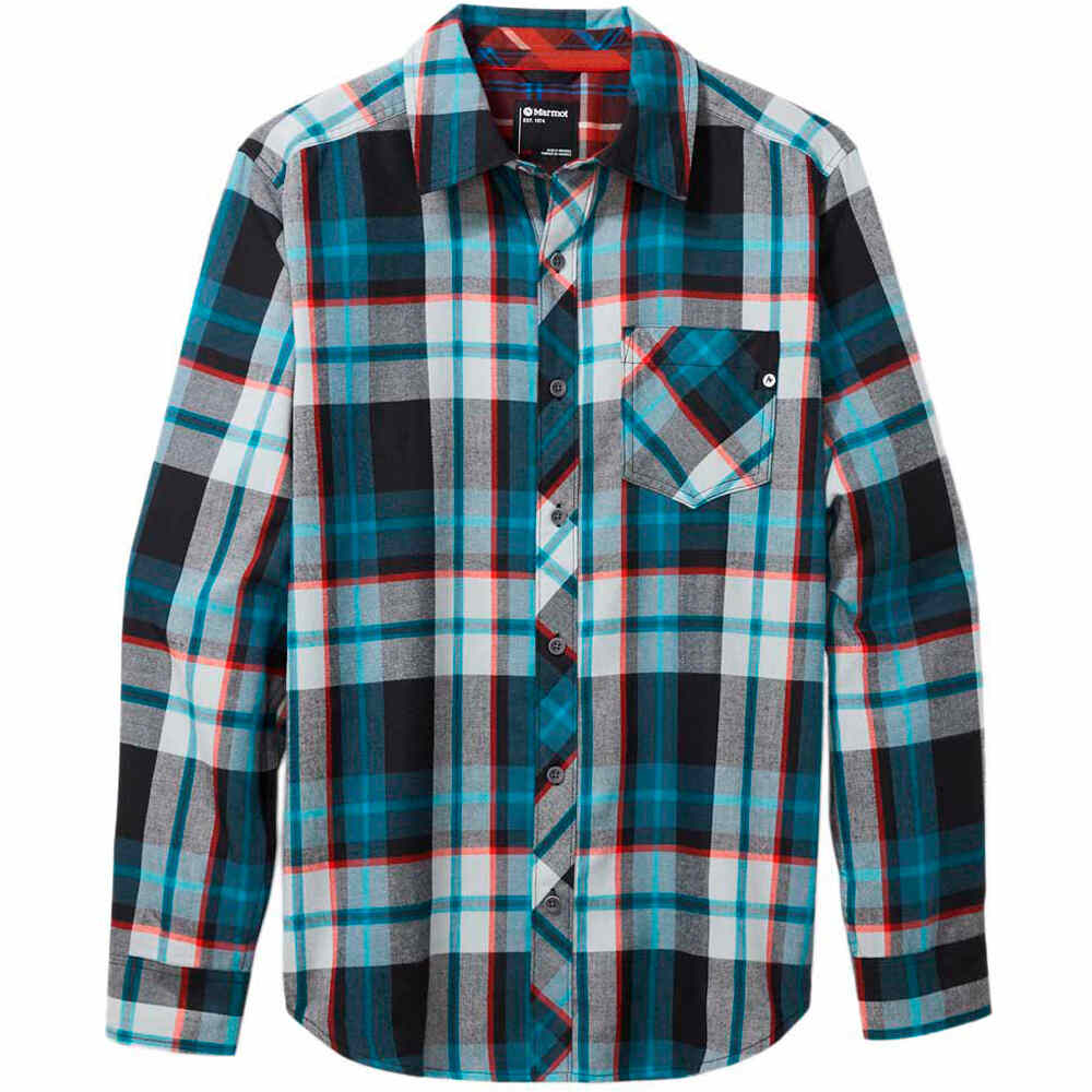 Marmot camisa montaña manga larga hombre Anderson Lightweight Flannel vista detalle