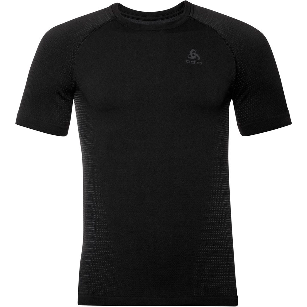 Odlo camiseta térmica manga corta hombre BL TOP Crew neck s/s PERFORMANCE WARM EC vista detalle