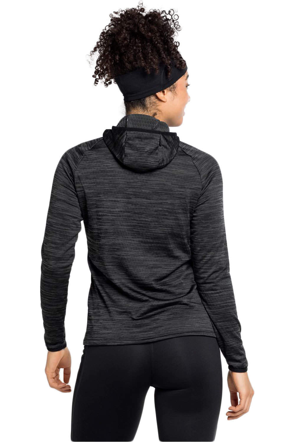 Odlo camiseta técnica manga larga mujer Hoody midlayer MILLENNIUM ELEMENT vista trasera