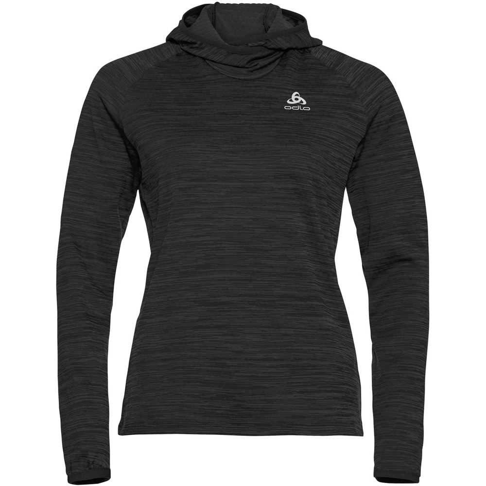 Odlo camiseta técnica manga larga mujer Hoody midlayer MILLENNIUM ELEMENT vista detalle