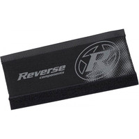 Reverse protector bicicleta Chainstay Cover Neopren (NEGRO/Grau) vista frontal