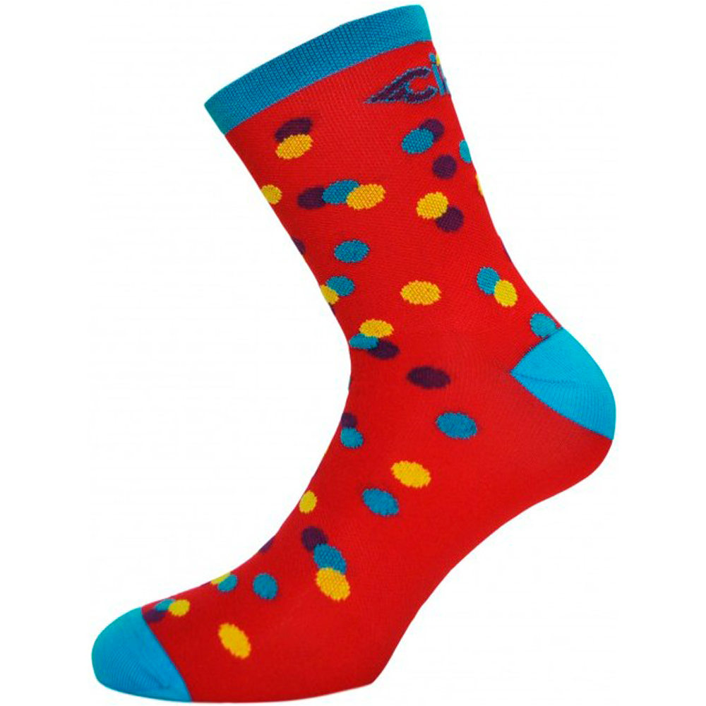 Cinelli calcetines ciclismo CALEIDO DOTS SOCKS vista frontal