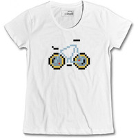 Cinelli camiseta ciclismo mujer PIXEL BIKE  LASER  LADY T-SHIRT vista frontal