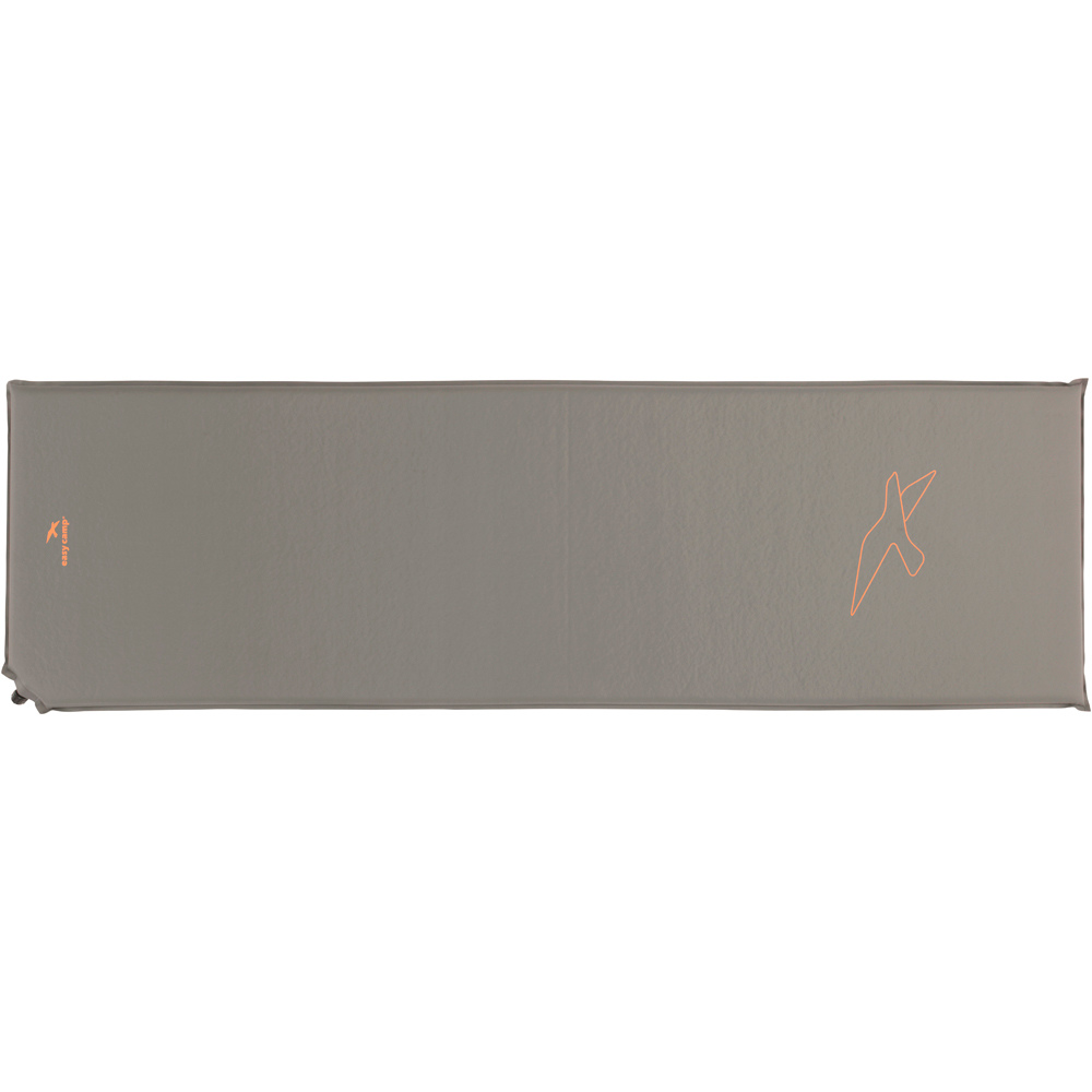 Siesta mat single 183x51x3 cm tumbona Gris (UNICA)