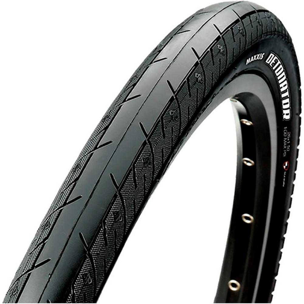 Maxxis cubiertas bicicleta paseo DETONATOR 700X32c 60 TPI WIRE vista frontal