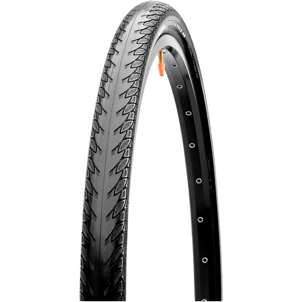 Maxxis cubiertas bicicleta paseo ROAMER 700X42C 60 TPI WIRE MAXXPROTECT vista frontal