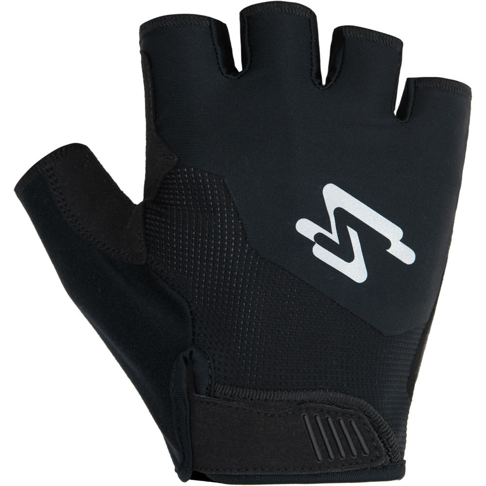 Spiuk guantes cortos ciclismo GUANTE CORTO TOP TEN ROAD UNISEX NEGRO vista frontal