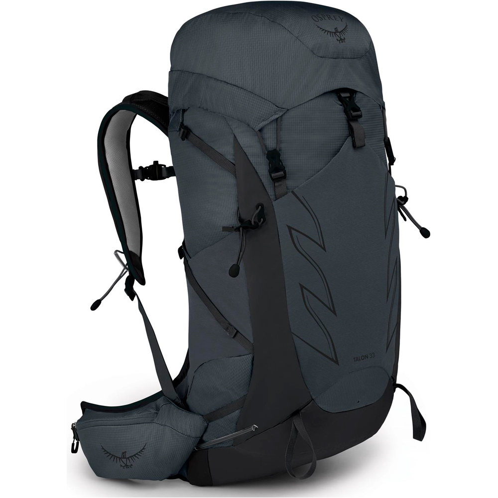 Osprey mochila montaña TALON 33 ECLIPSE GREY L/XL vista frontal