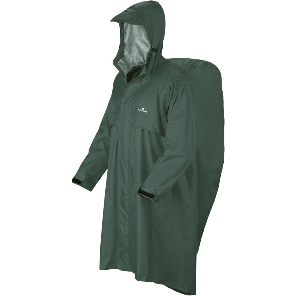 Ferrino poncho montaña TREKKER PONCHO RIPSTOP VE vista frontal