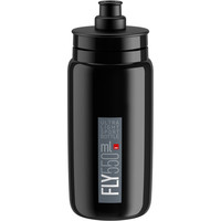 Elite bidones ciclismo BIDON  FLY NEGRO LOGO GRIS 550 ml vista frontal