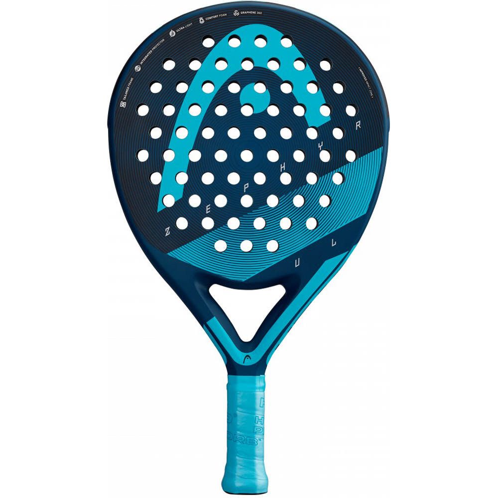 Head pala pádel adulto Graphene 360+ Zephyr UL SF vista frontal