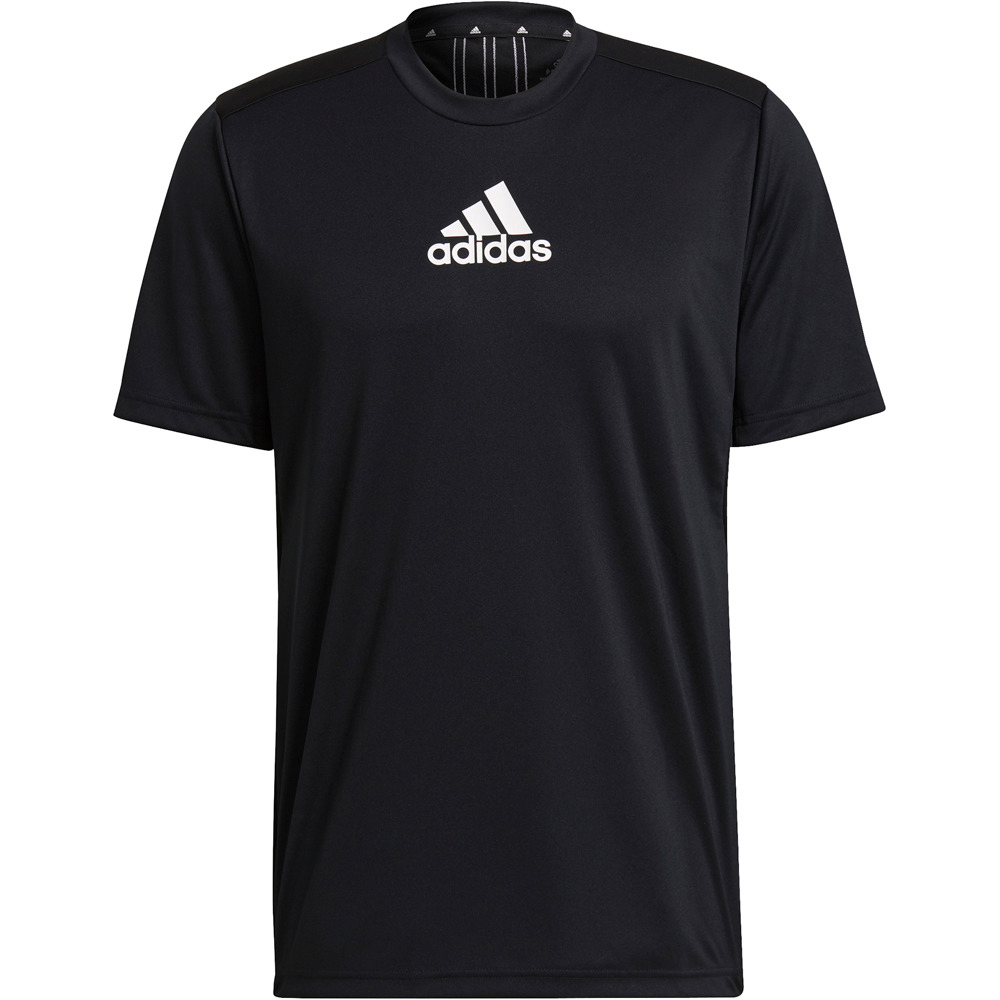 adidas camiseta fitness hombre Primeblue Designed To Move Sport 3 bandas 05