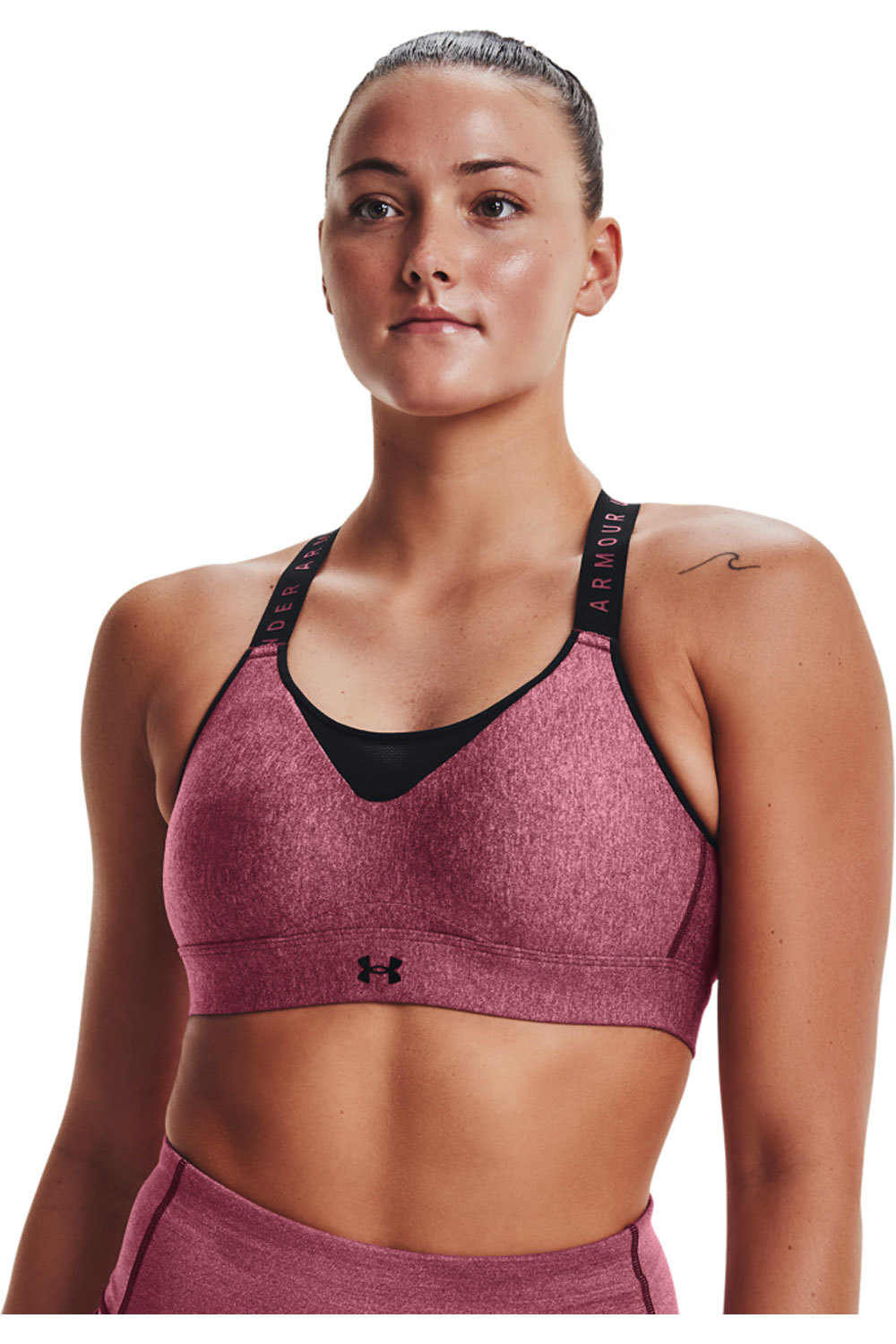 Under Armour sujetadores deportivos UA Infinity High Heather Bra vista frontal