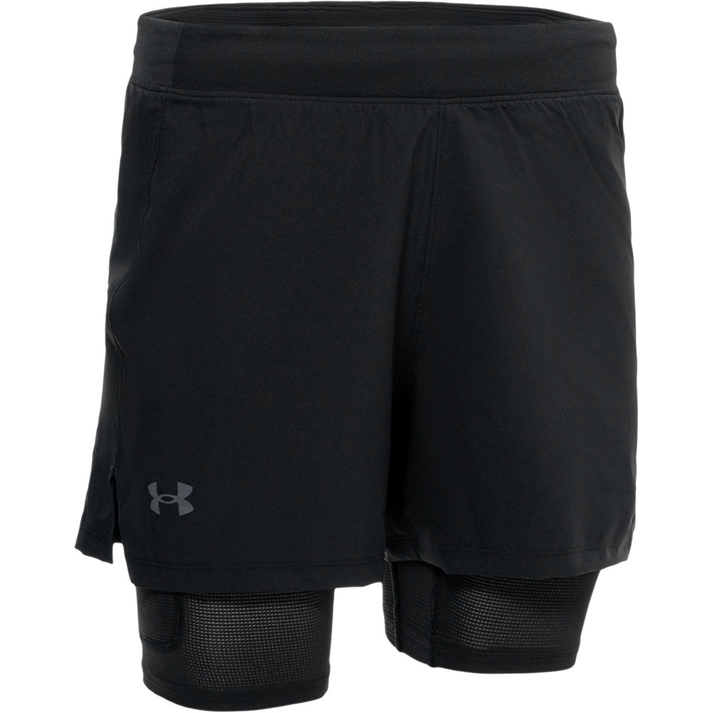 Under Armour pantaloneta técnica hombre UA ISO-CHILL RUN 2N1 SHORT vista frontal