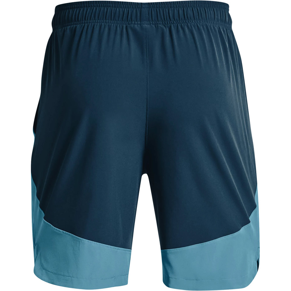 Under Armour pantalón corto fitness hombre UA HIIT Woven Colorblock Sts vista trasera