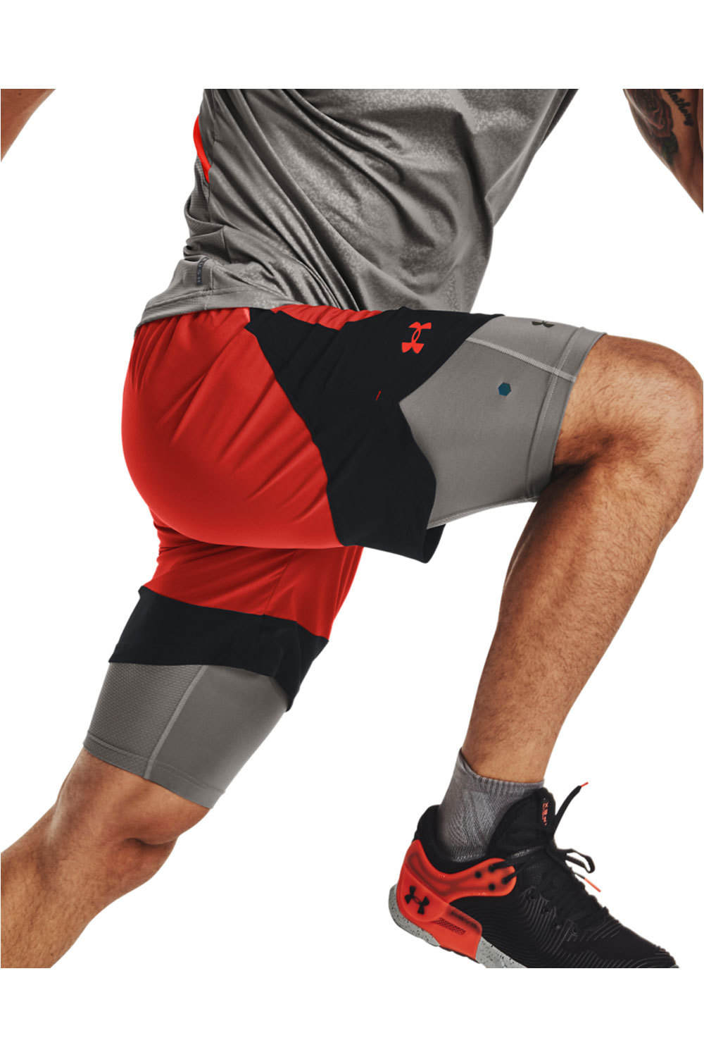 Under Armour pantalón corto fitness hombre UA HIIT Woven Colorblock Sts vista detalle